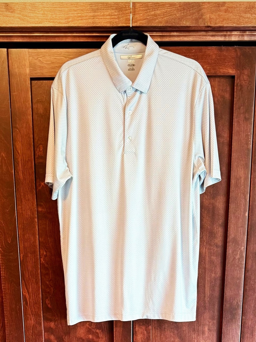 Greg Norman Collection Gray Microdot Polo